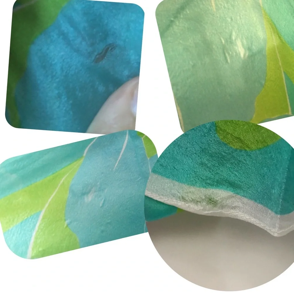 Vera Neumann Elegant  Pointed edges silk scarf - Picture 11 of 12